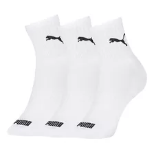 Kit Com 3 Pares Meia Esportiva Masculina Cano Médio Puma