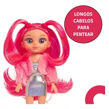 Brinquedo Boneca Realista Violet Pink Com Acessórios 2389