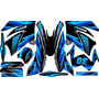 Stickers, Calca, Vinil, Para Moto Dm150 Moto Azul Mod-107