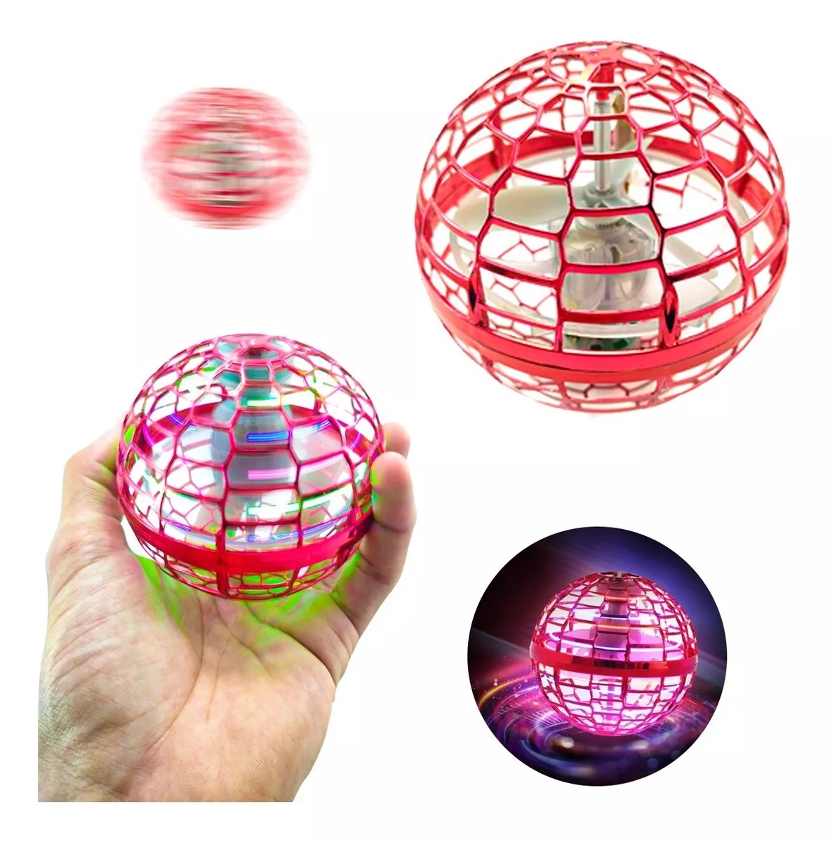 Bola Spinner Voadora Pro Ball Drone C/ Controle Premium Toy