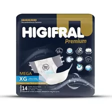 Fralda Higifral Premium - Tamanho: Xg - Com 14 Fraldas