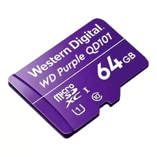 Memoria Micro Sd 64gb Wd Purple Surveillance C. 10 Martinez