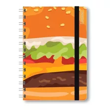 Caderno Cd College (1x1) Wire O Off White 80fls Fast Food