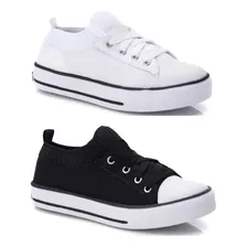 Kit 2 Tênis Feminino Chuck Taylor Meia Star Casual All