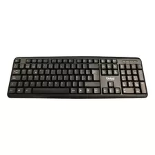 Teclado Global Electronics K103bkusb Qwerty Español España Color Negro