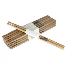 24 Pares 5b Madera Tip Maple Drumsticks Naturales