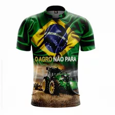 Camiseta Patriota O Agro Não Para O Agro É O Futuro Ag02