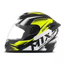 Capacete Masculino Fechado Mixs Mx2 Storm Fosco Cor Amarelo-fosco Tamanho Do Capacete 62