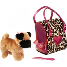 Pucci Pup - Perro Pug Con Cartera Animal Print