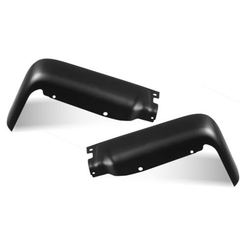 Fits 09-14 Ford F150 Black Rear Bumper End Caps W/o Sens Aad Foto 8