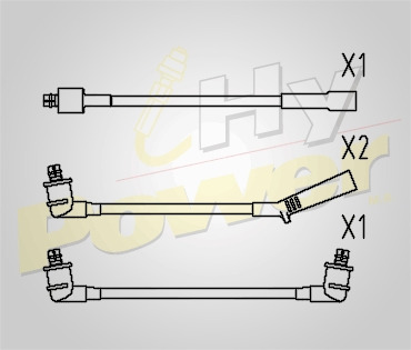 Jgo Cables Buja Epdm Para Daewoo Matiz F8c 3cil 2001 Foto 2