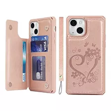 Funda Icovercase Para iPhone 13-oro Rosa