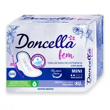 Doncella Toallas Higienicas Para Incontinencia Leve Mini 23cm X 8unidades