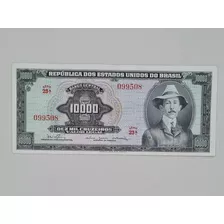 C060 Nota Antiga 10.000 Mil Cruzeiros Santos Dumont Sob/fe 