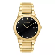 Citizen Eco-drive Para Hombre Au1062-56g Axiom Gold Watch