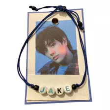 Pulsera Jake Enhypen Kpop Cubos Letras Ajustable Idols