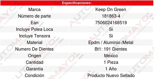 Kit Distribucion Banda Tundra V6 3.4l 00 Al 04 Kg 1341854 Foto 5