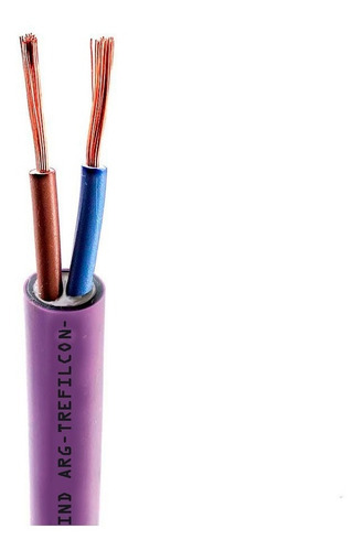 Cable 2x4 Mm 100 Metros Sintenax Bobina Violeta Subterraneo