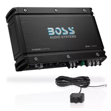 Boss Audio Systems Ox1.5km Onyx Series Amplificador De Subwoofer De Audio Para Coche 1500 Alta Salida, Clase A/b, 2/4 Ohmios, Entradas De Nivel Bajo/alto, Cruce De Paso Bajo, Potencia Mosfet