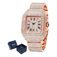 Relógios De Quartzo Com Diamante Quadrado Missfox V324