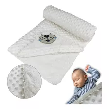 Cobija Termica Cobertor Ovejero Doble Faz Para Bebe Beige