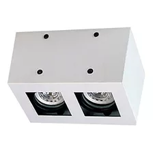 Plafon Moderno Techo Doble Cubo Aplique Dicroica Gu10 