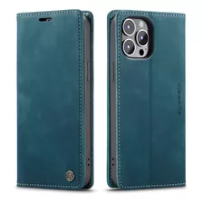 Adecuado Para Iphone15/14/ Funda De Cuero Con Tapa Y Ranura