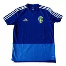 Camiseta Entrenamiento Suecia 2018, adidas, Talla S