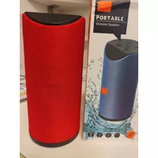 Parlante Portátil Mini Bluetooth Usb Radio Fm Avellaneda Color Rojo