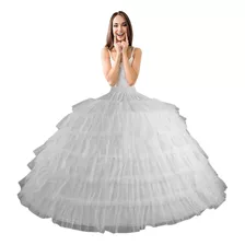 Anagua Saoite Armacao Vestido Noiva Debutante Gigante 6 Aro