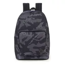 Mochila Camuflada Up4you 02 Zípers G Ms46514 Preta