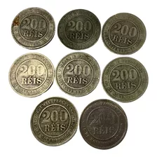 Coleção De Moedas 200 Réis República 1889 A 1899