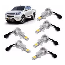 Kit Super Led S10 2012 2013 2014 2015 Farol E Milha 6000k