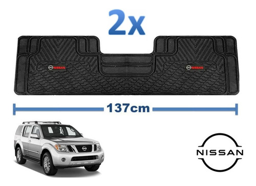 Tapetes 3 Filas Big Truck Logo Nissan Pathfinder 2005 A 2012 Foto 3