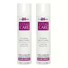 2 Hair Sprays Vital Care Extra Super Firm Hold 21 Horas 283g