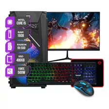 Pc Gamer Completo Mancer, Intel I5, Rx 550, 16gb, Ssd 480gb