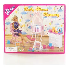 Muebles De Casa De Muñecas Baby Home Nursery Playset