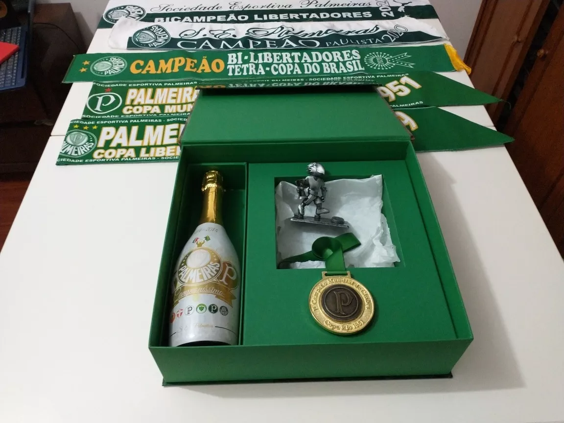 Kit Original Completo Dos 100 Anos Do Palmeiras Com 5 Faixas