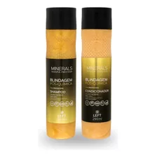  02 Shampoo P/ Cabelos Com Quimica 275ml Minerals Ouro