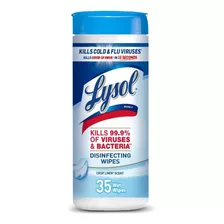 Lysol Desinfectante En Toallitas Pureza De Algodón 35 Unid.