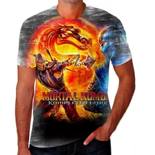 Camisa Camiseta Mortal Kombat Jogo Luta Envio Rápido 08