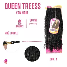 Cabelo Queen Tress Braids Tranças Pronta 300gr - Yan Hair Cor Preto Cor 1