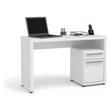 Mesa Escrivaninha S970 Para Notebook Com 2 Gavetas Branco