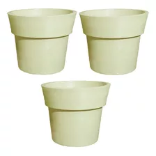 Kit 3 Vasos Plantas Frutífera Grande 60x71 Ibiza Polietileno