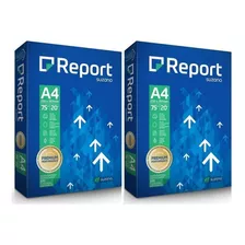 Kit 2 Resmas Papel A4 Sulfite Premium 75g 500 Folhas Report