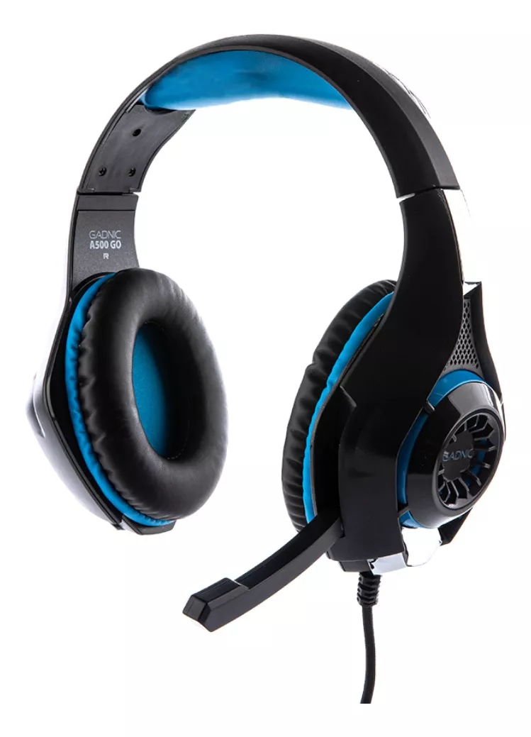 Auriculares Gamer Gadnic A500 Go Black Y Blue