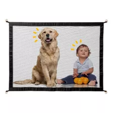 Portão Grade De Porta Tela Cachorros Pet Dog Gato 110cm