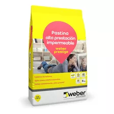 Pastina Weber Prestige Impermeable X 5kg Color Ferrico