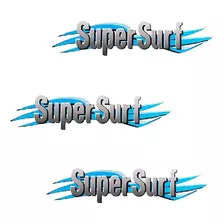 Três Adesivos Supersurf - Saveiro G3 Geração 3 - 2003 À 2005