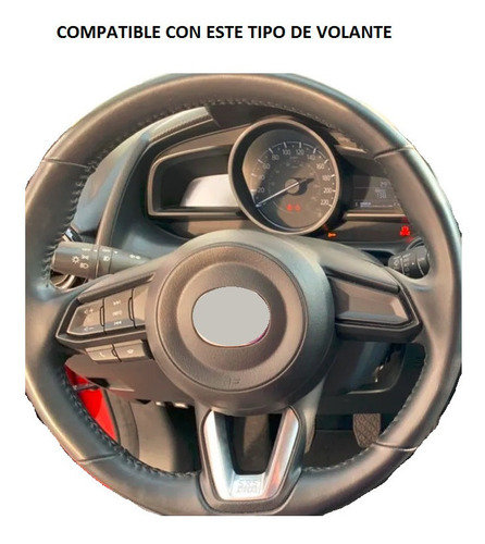 Moldura Volante Fibra Carbono Para Mazda 2 3 6 Cx3 Cx5 17-18 Foto 4